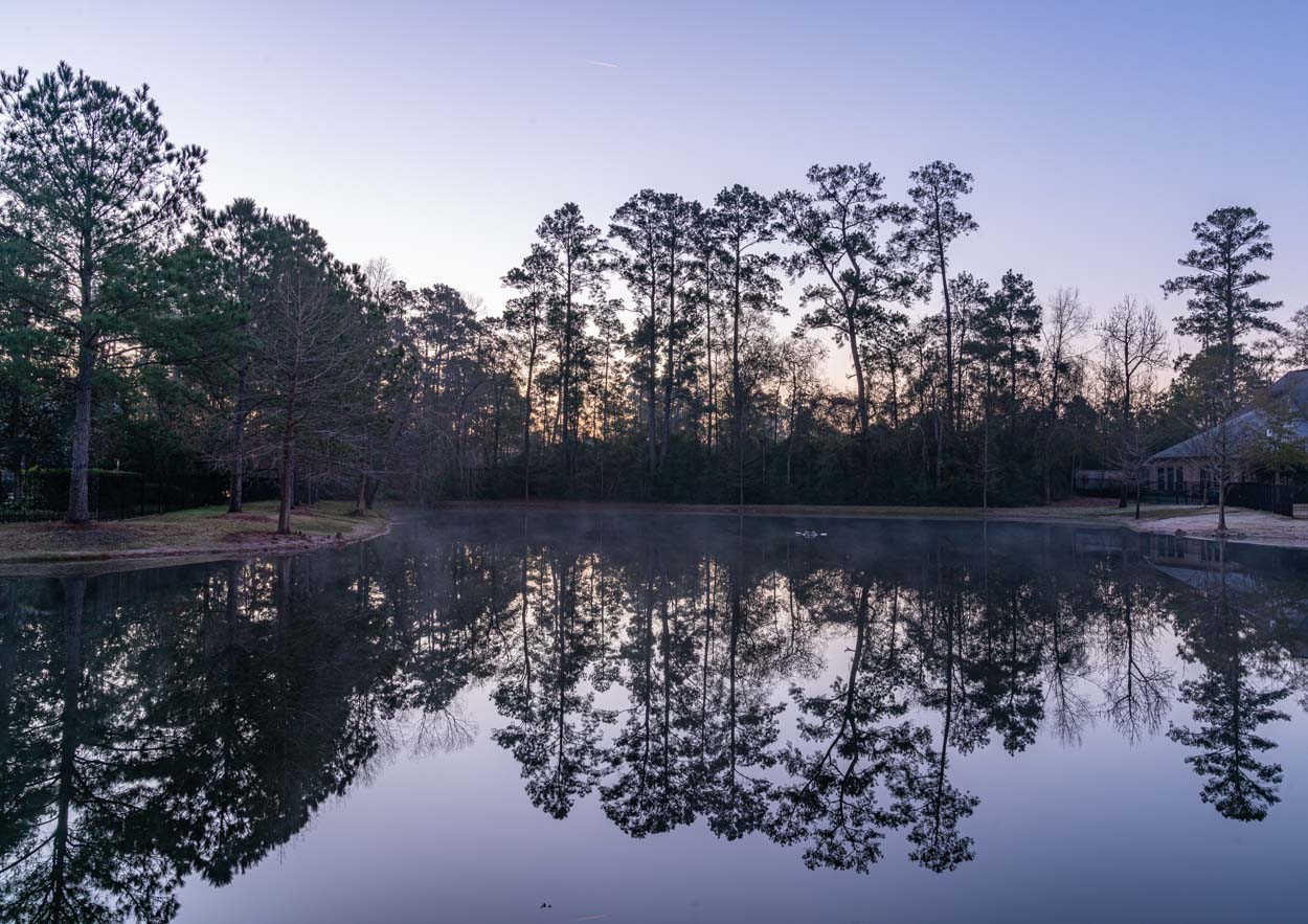 Mason Pond Sunrise, Shenandoah, Texas